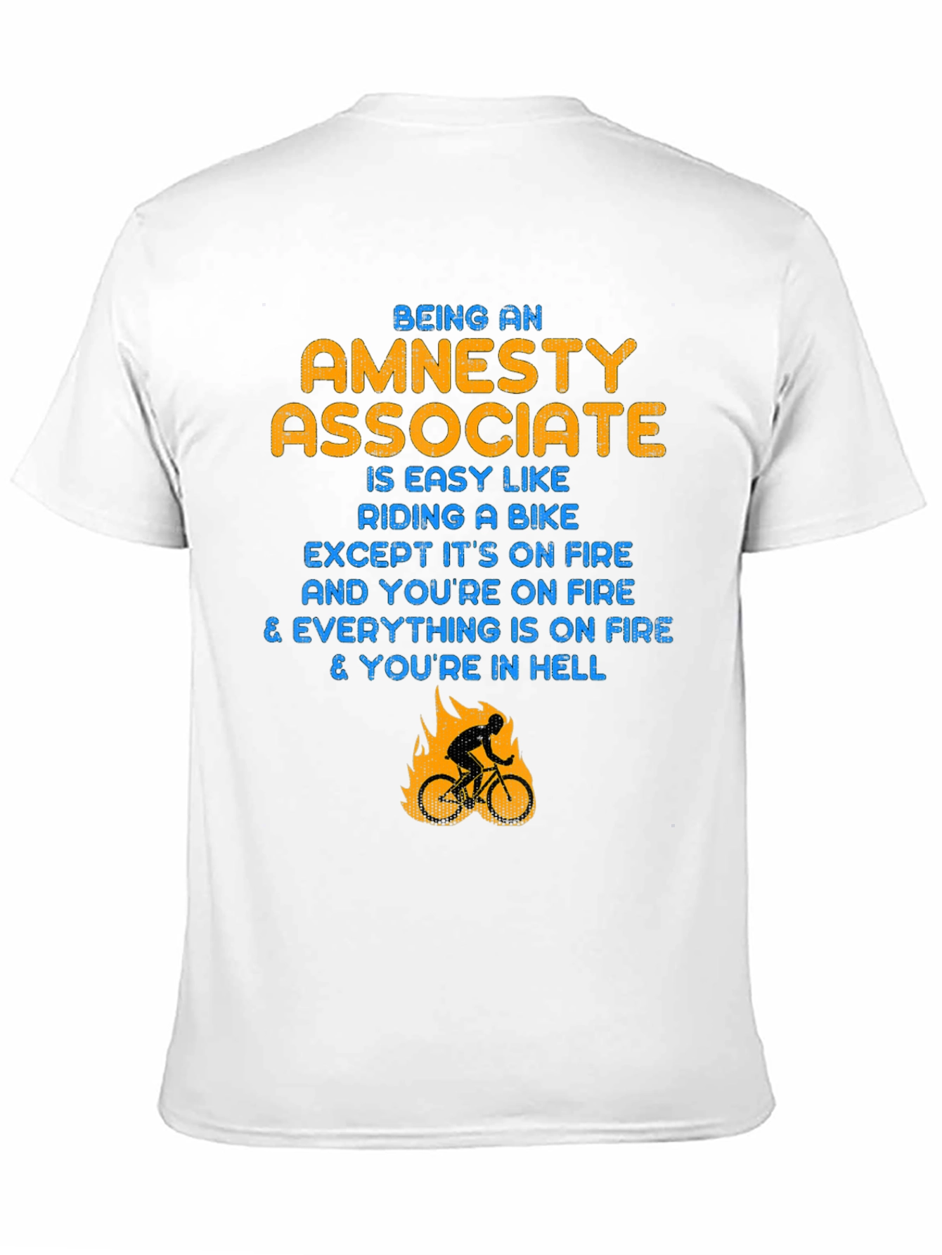 Amnesty Associate T-Shirt: Riding a Bike in Hell