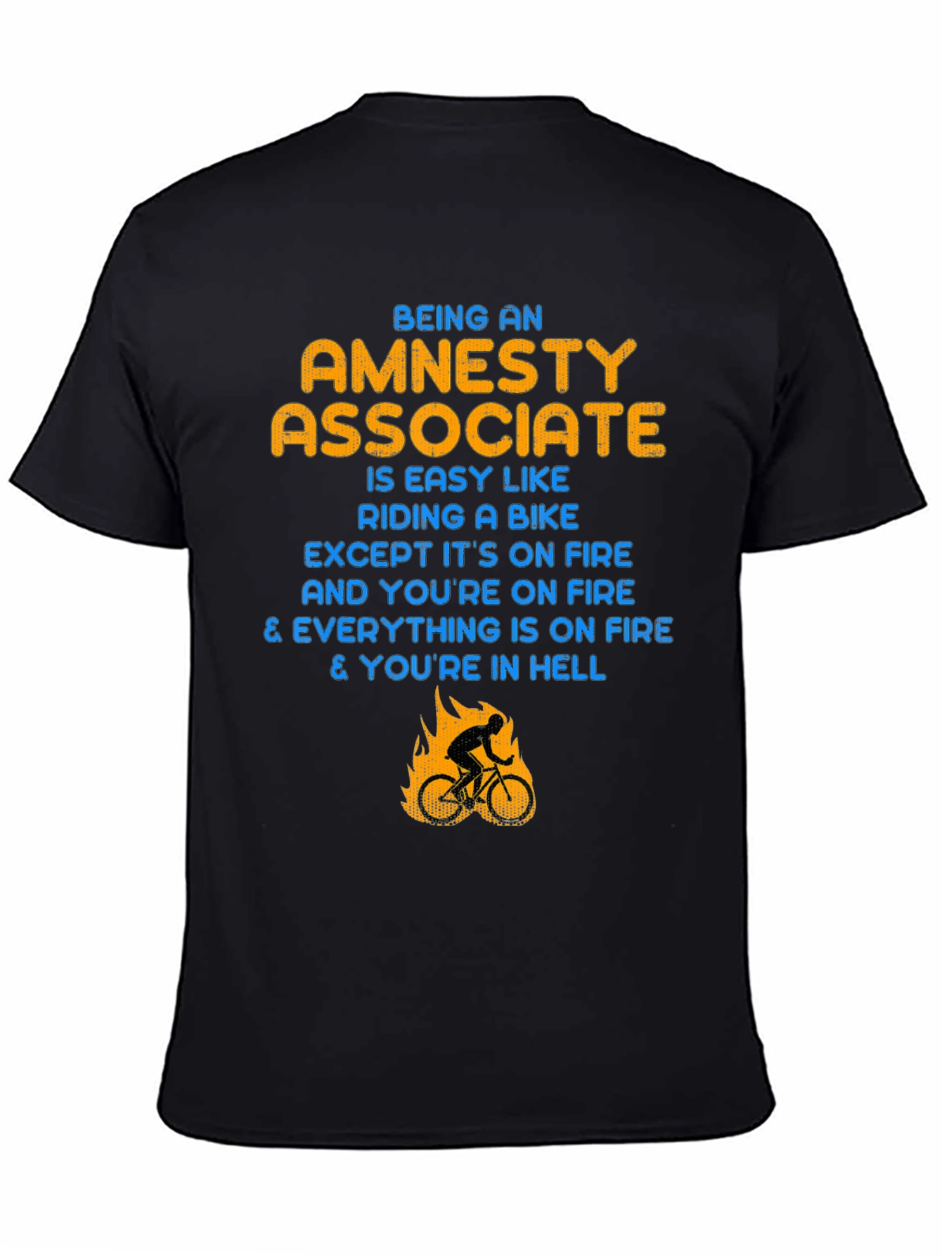 Amnesty Associate T-Shirt: Riding a Bike in Hell