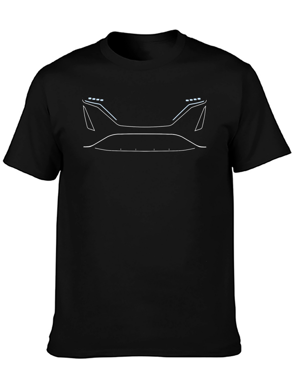 Futuristic Car Outline Graphic T-Shirt