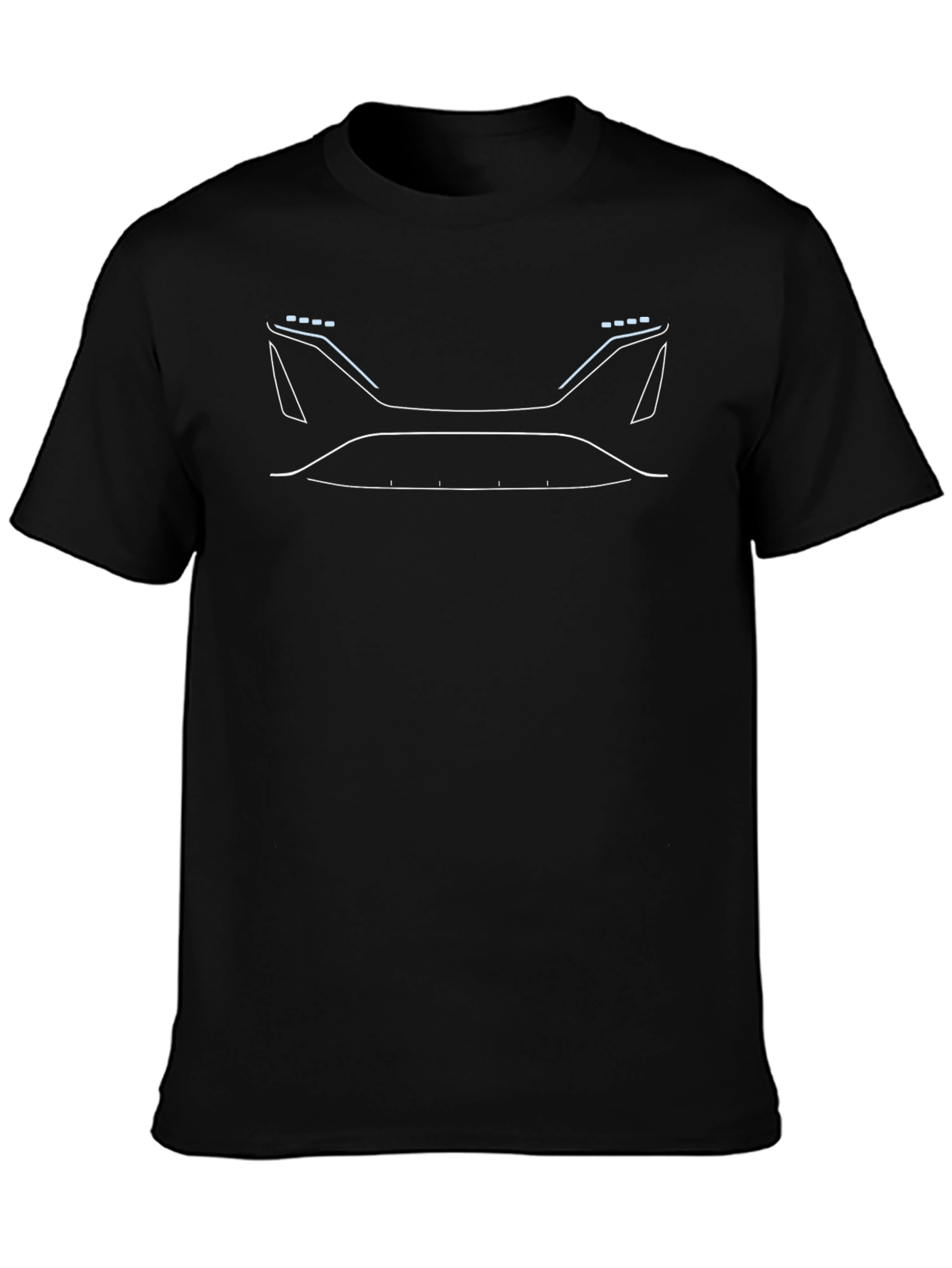Futuristic Car Outline Graphic T-Shirt