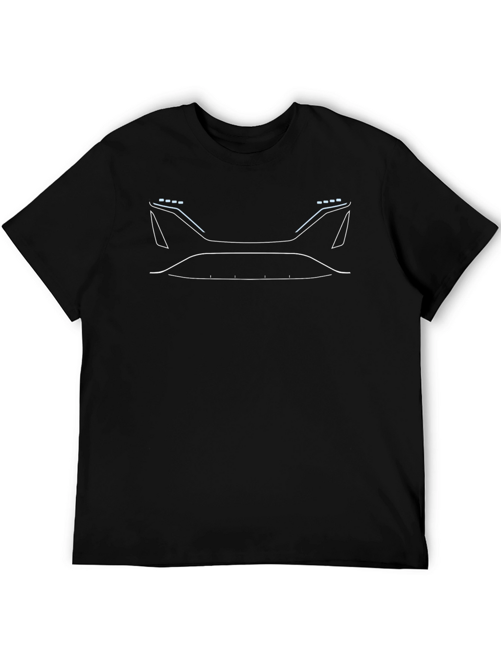 Futuristic Car Outline Graphic T-Shirt