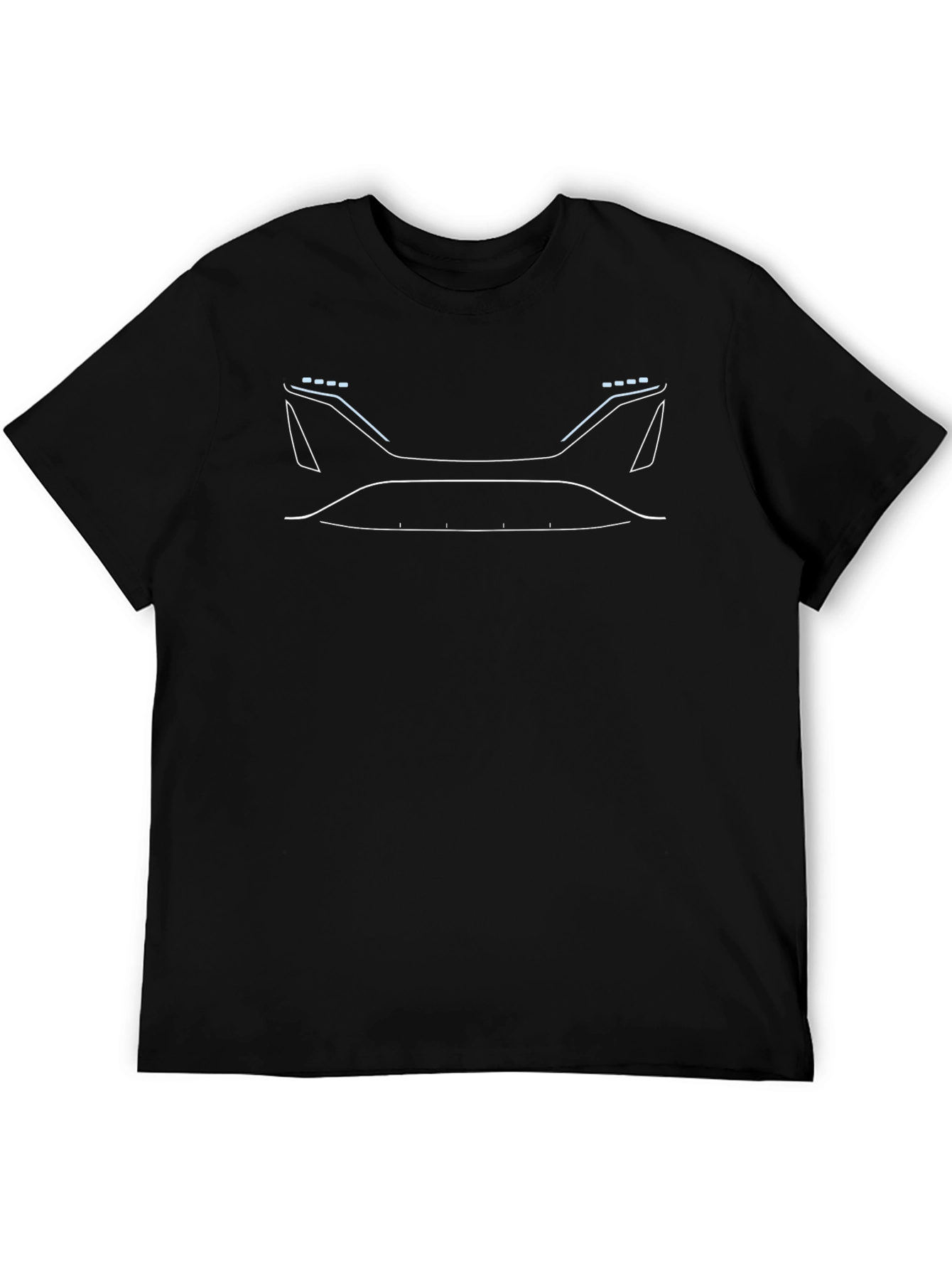 Futuristic Car Outline Graphic T-Shirt