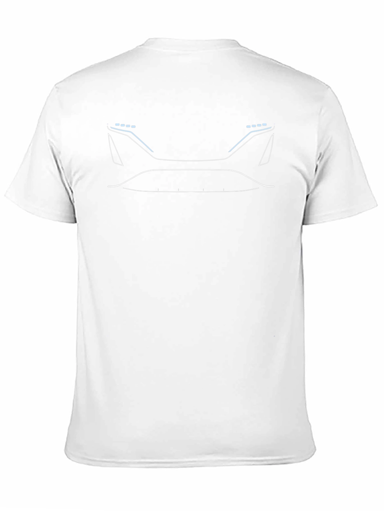 Futuristic Car Outline Graphic T-Shirt