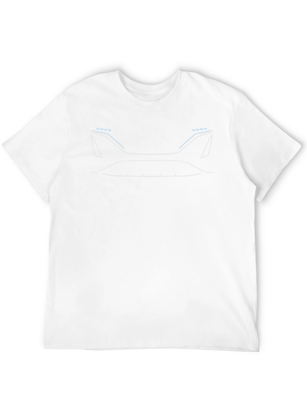 Futuristic Car Outline Graphic T-Shirt