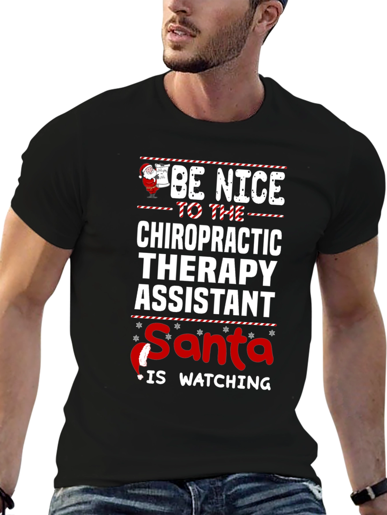 Chiropractic Therapy Assistant Christmas T-Shirt