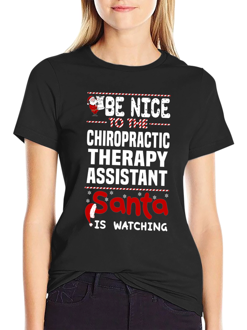 Chiropractic Therapy Assistant Christmas T-Shirt