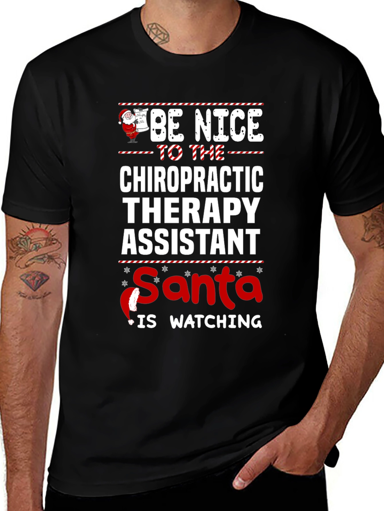 Chiropractic Therapy Assistant Christmas T-Shirt