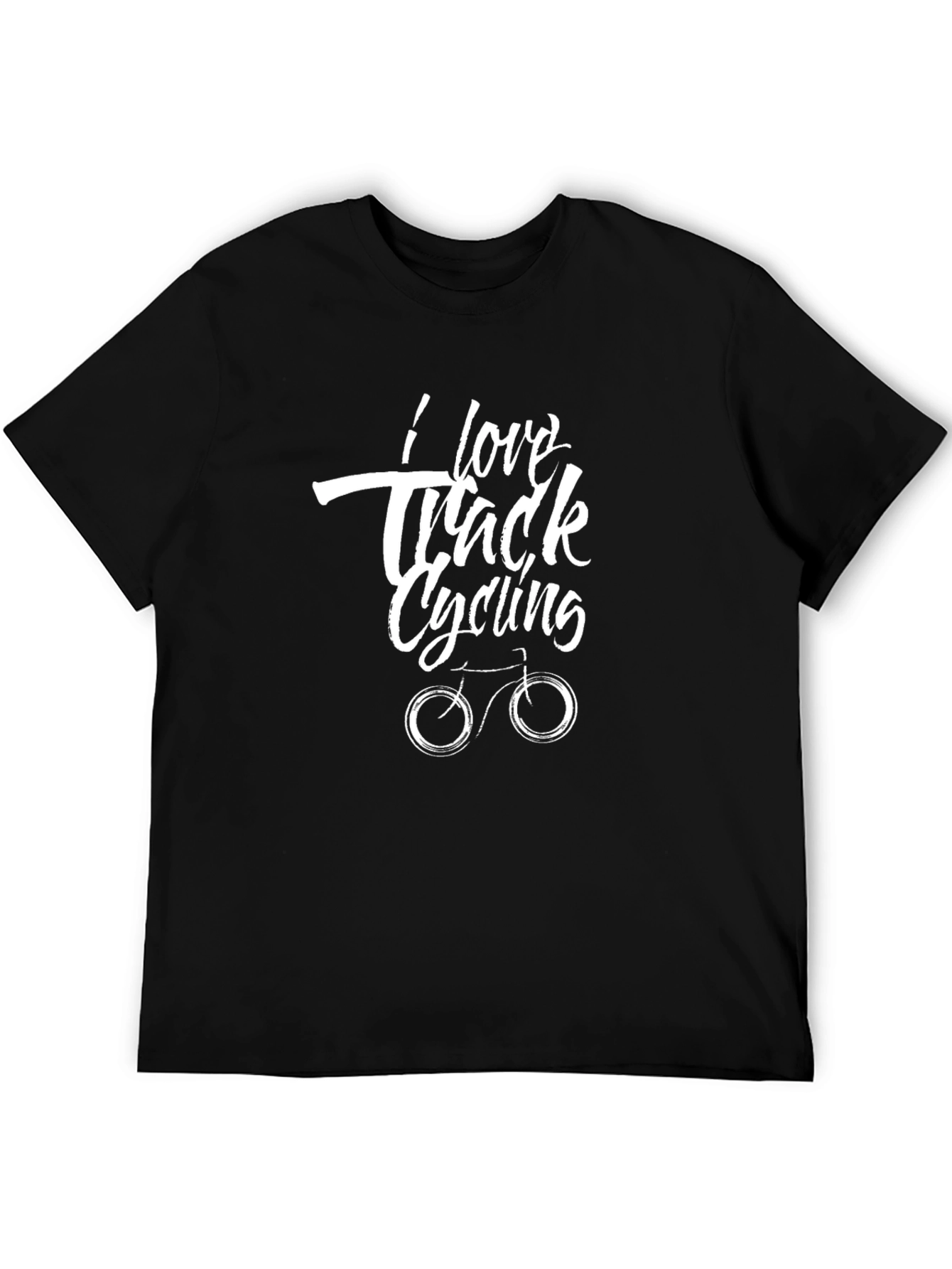I Love Track Cycling Black T-Shirt