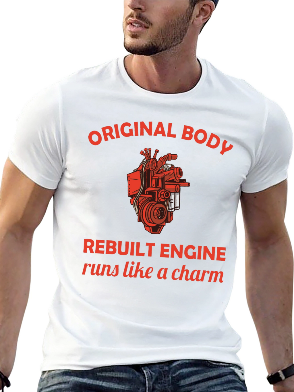Original Body Rebuilt Engine Graphic Tee