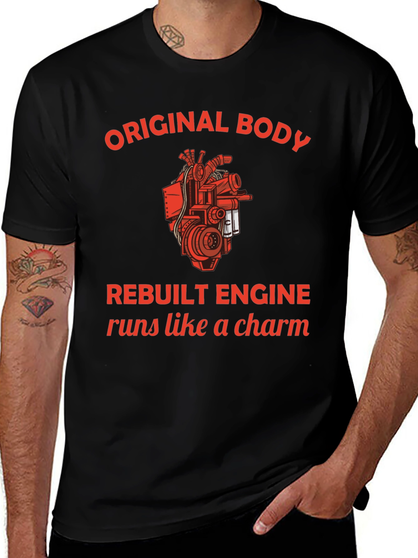 Original Body Rebuilt Engine Graphic Tee