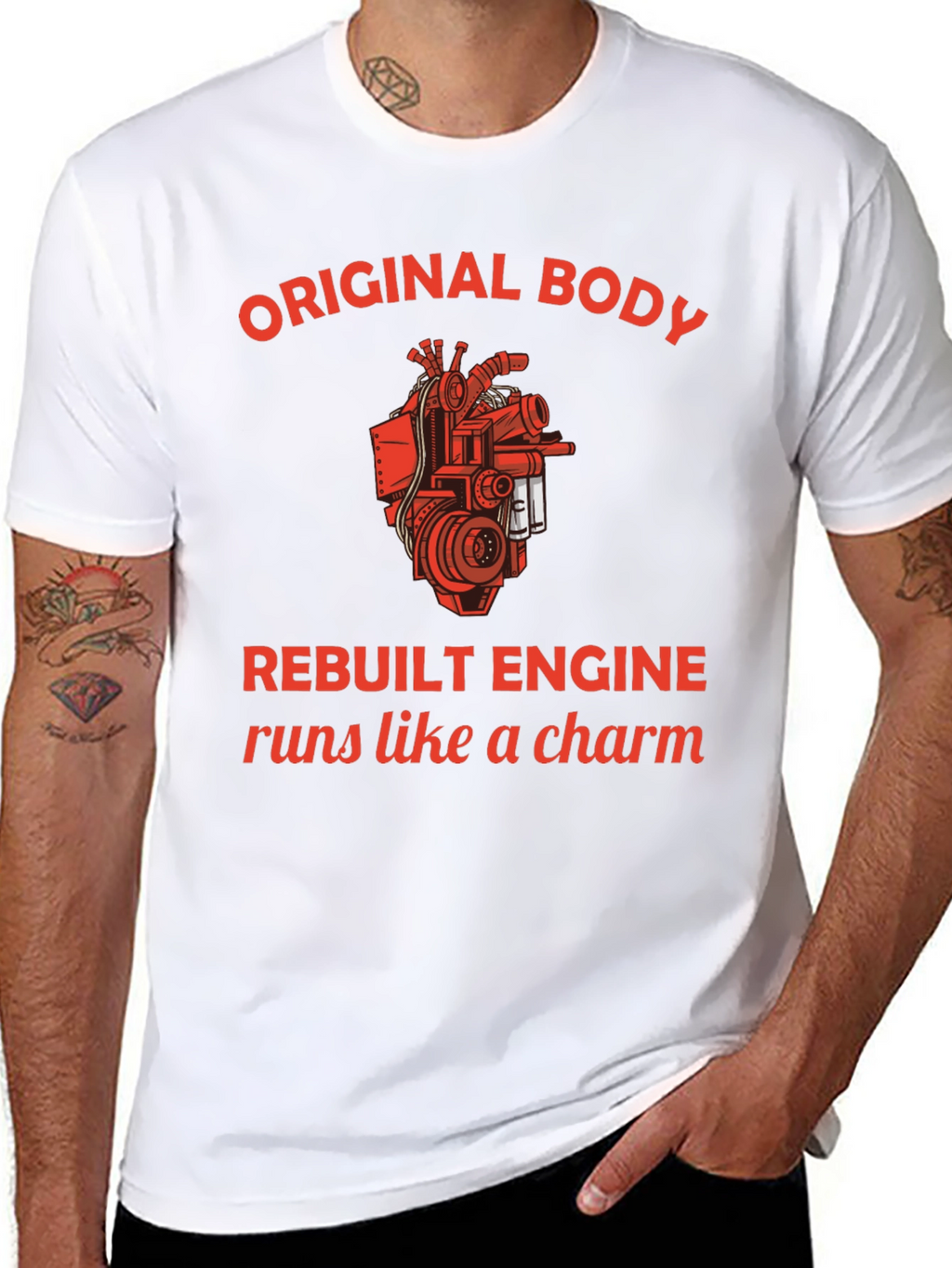 Original Body Rebuilt Engine Graphic Tee