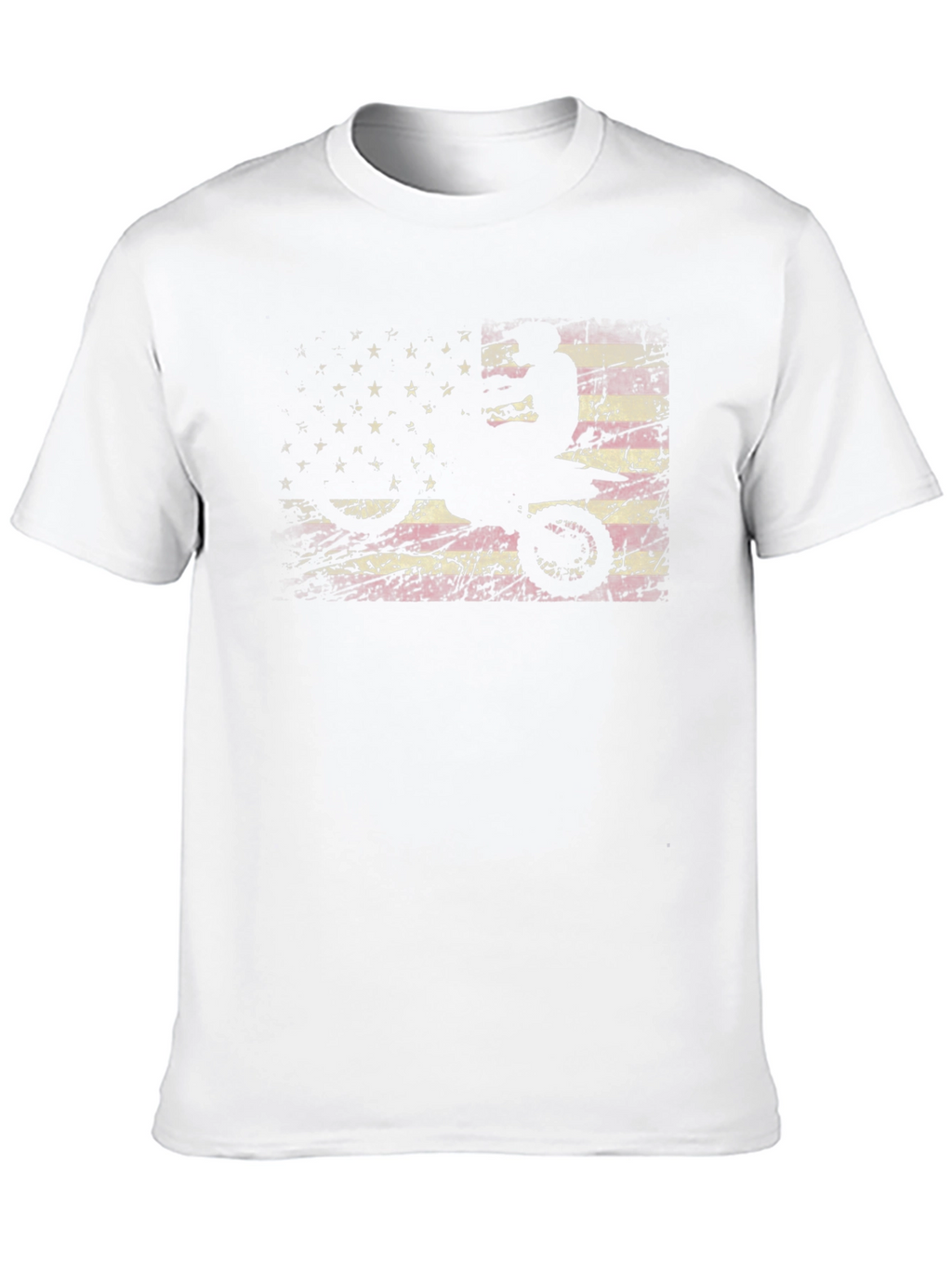 American Flag Dirt Bike Graphic Tee