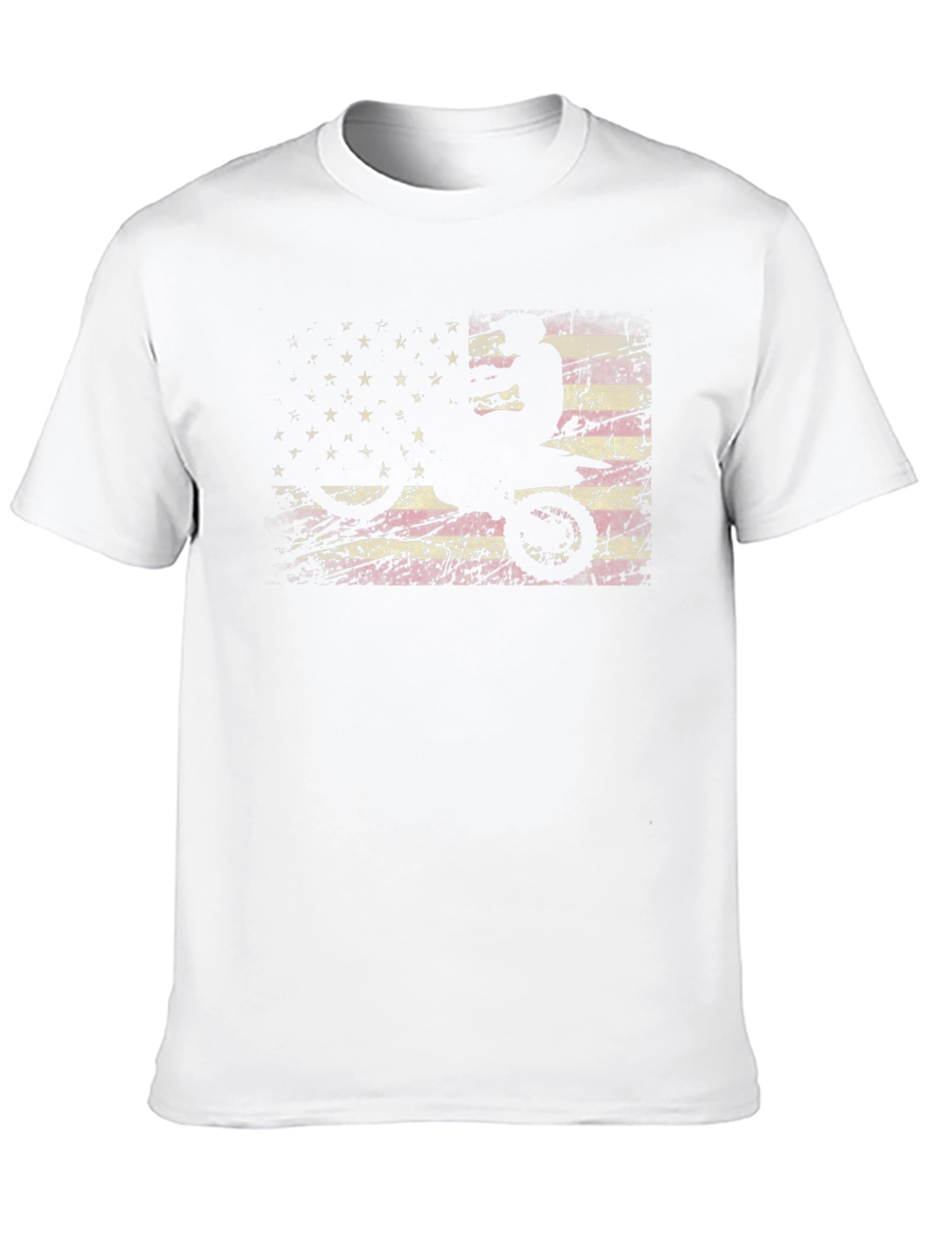 American Flag Dirt Bike Graphic Tee