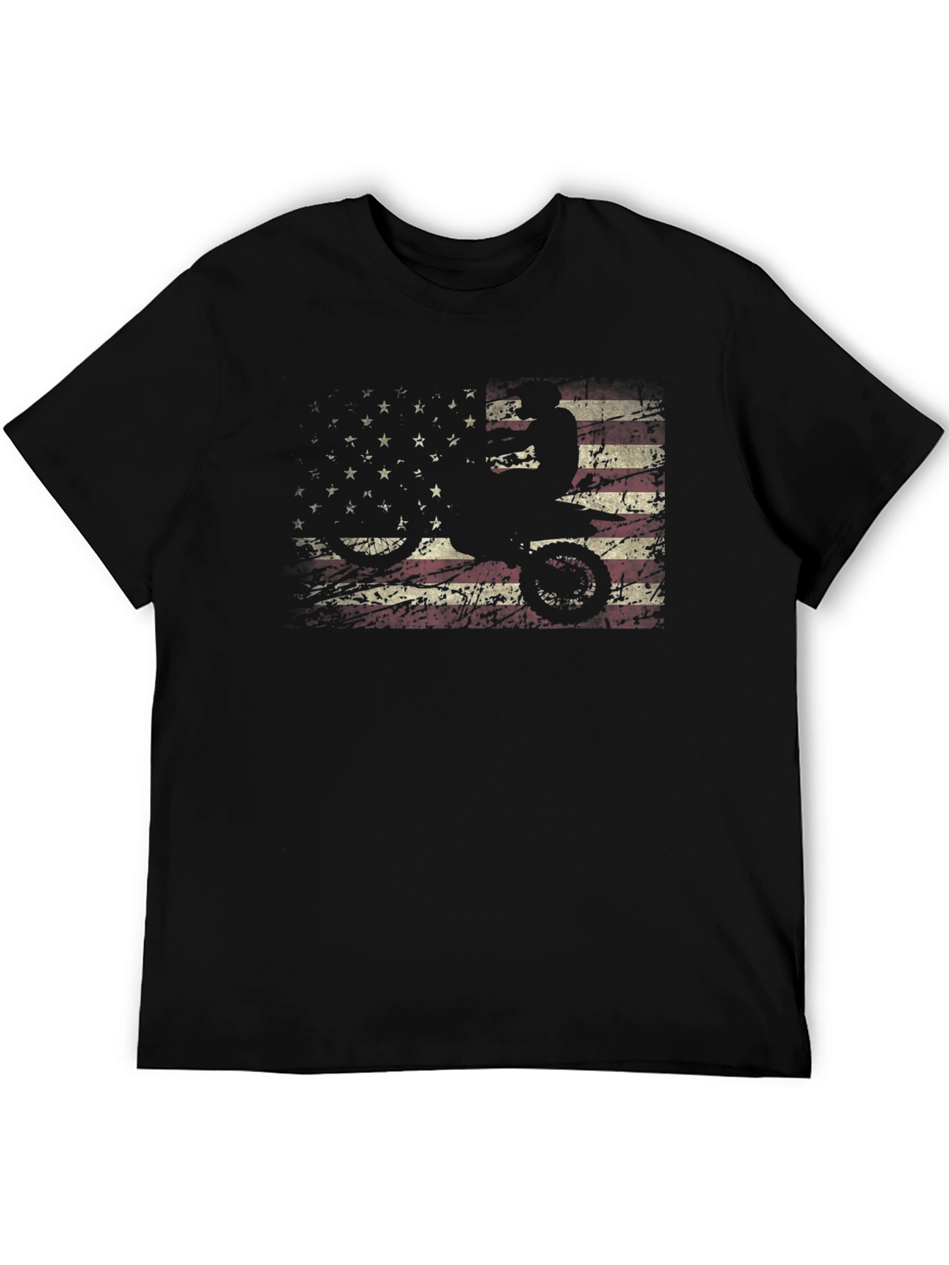 American Flag Dirt Bike Graphic Tee