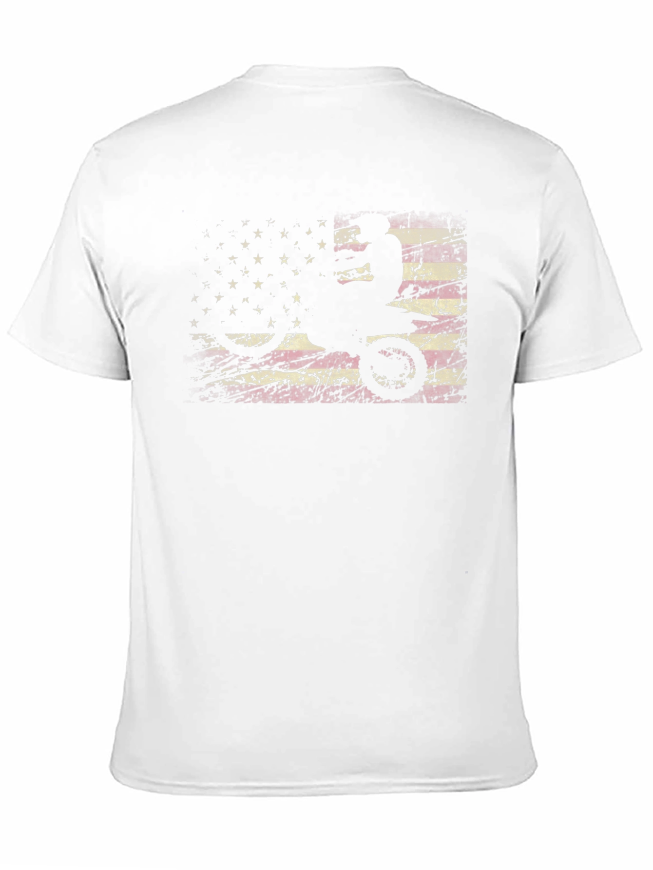 American Flag Dirt Bike Graphic Tee
