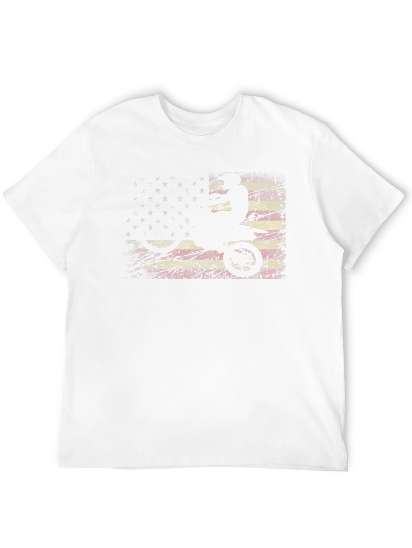 American Flag Dirt Bike Graphic Tee