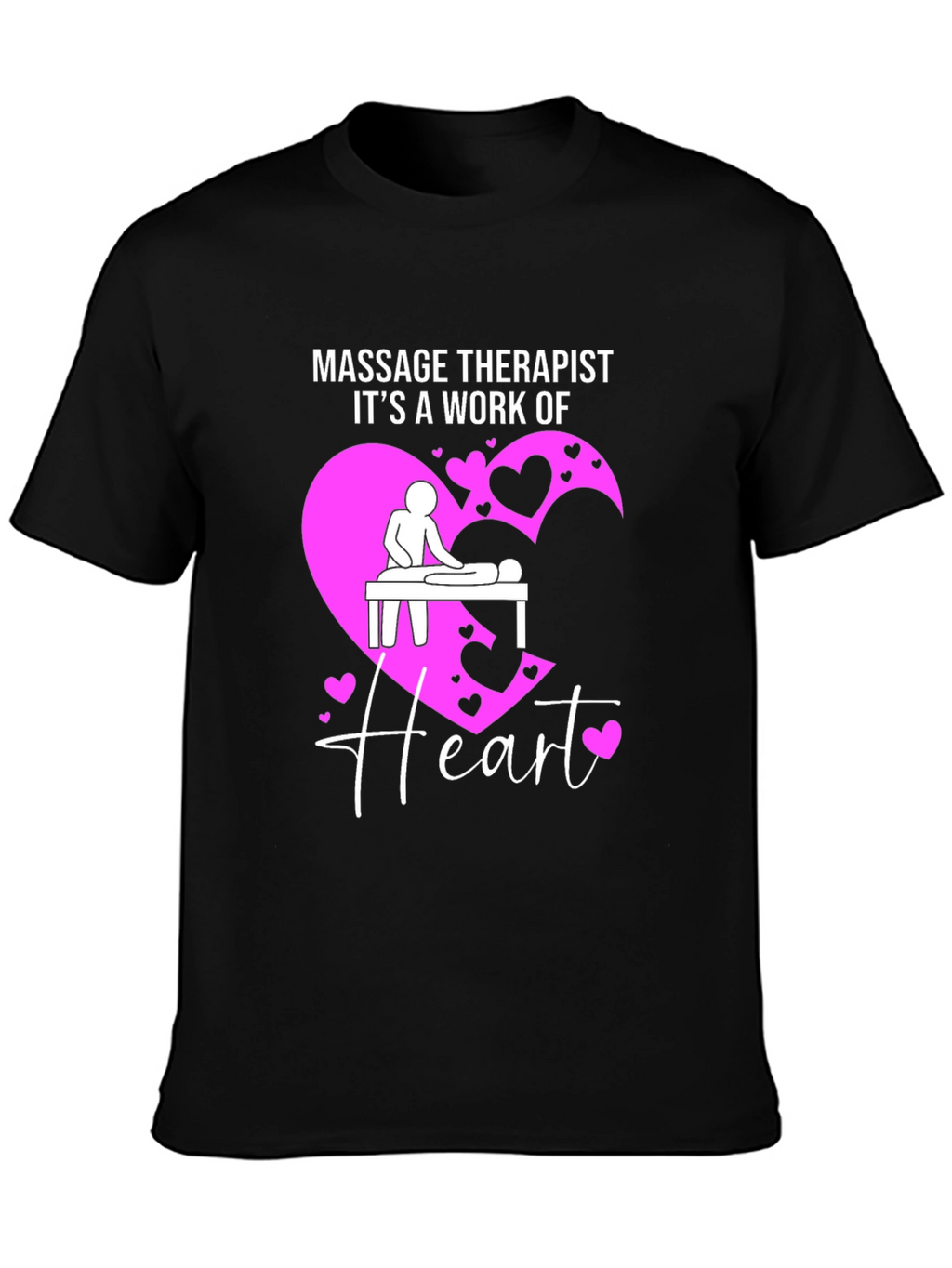 Massage Therapist Heart Graphic Tee