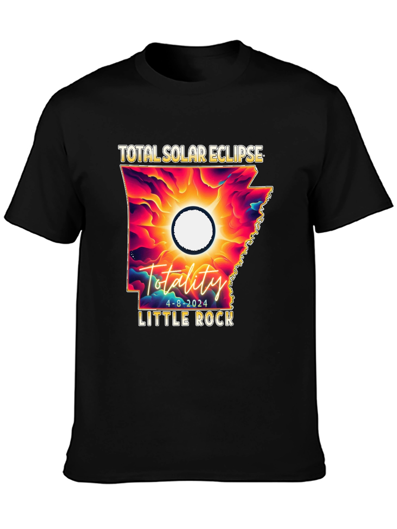 Total Solar Eclipse 2024 Little Rock T-Shirt