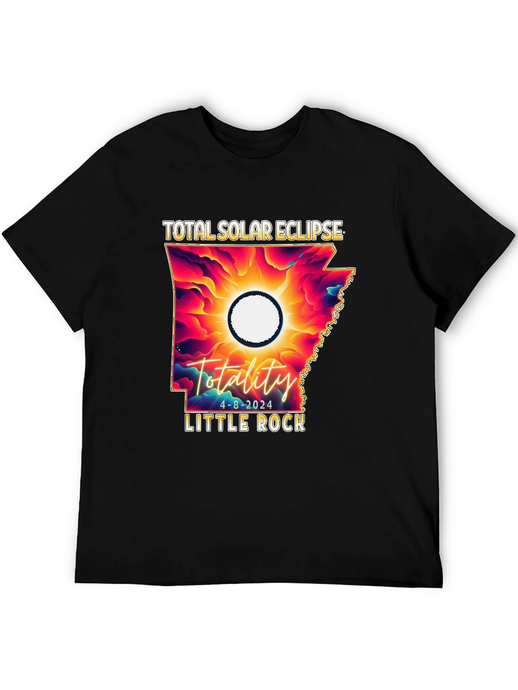 Total Solar Eclipse 2024 Little Rock T-Shirt