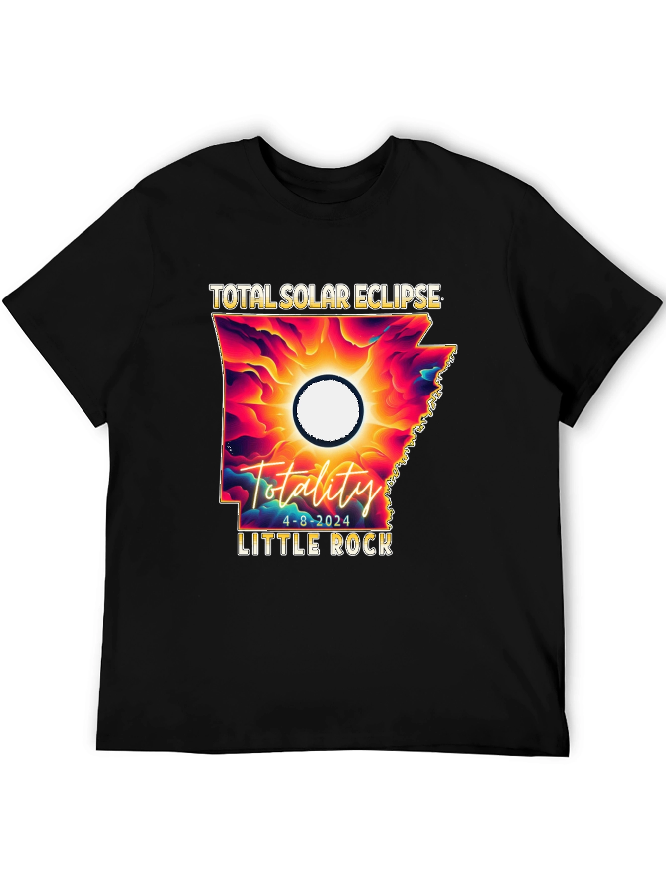 Total Solar Eclipse 2024 Little Rock T-Shirt