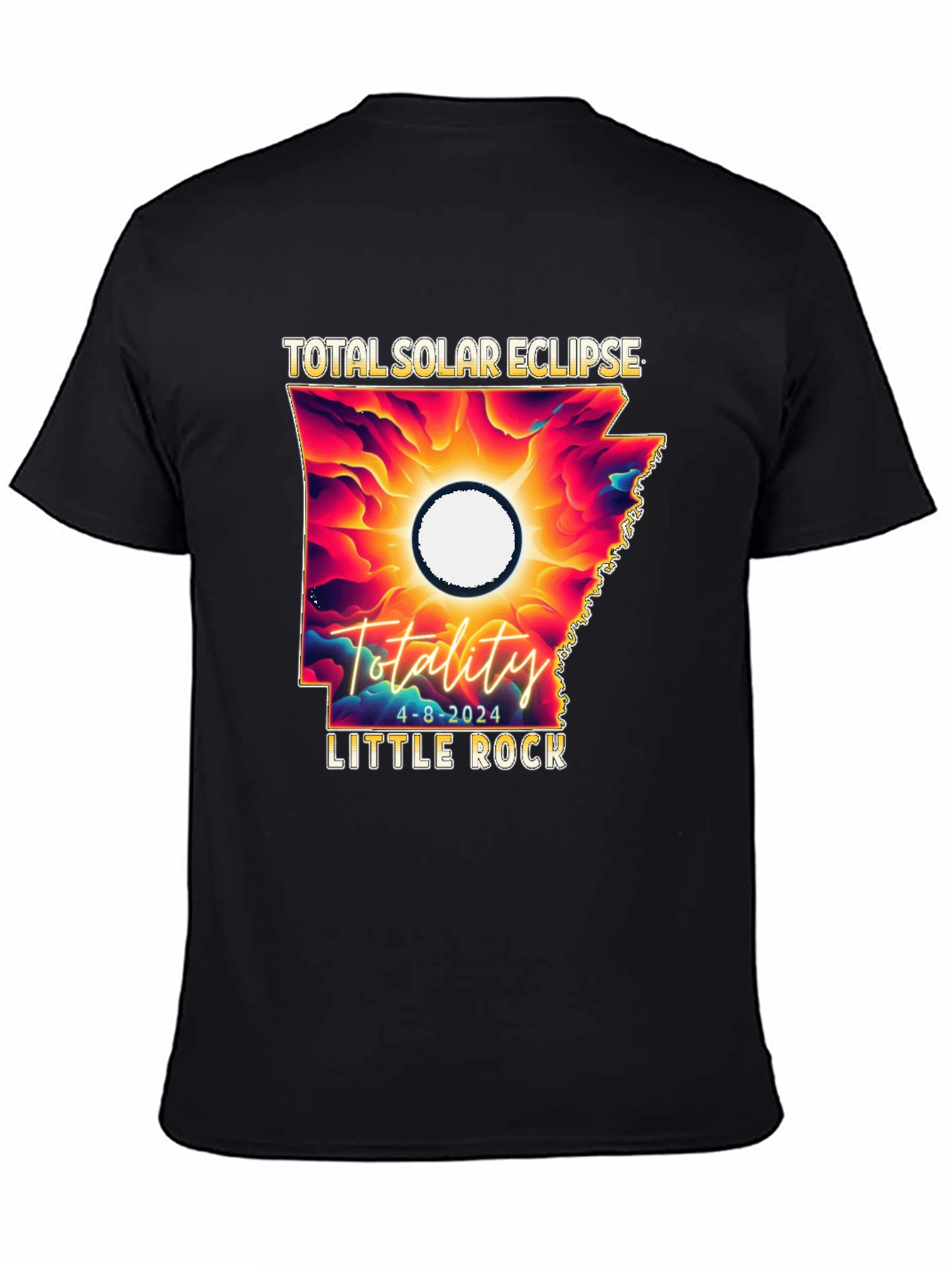 Total Solar Eclipse 2024 Little Rock T-Shirt