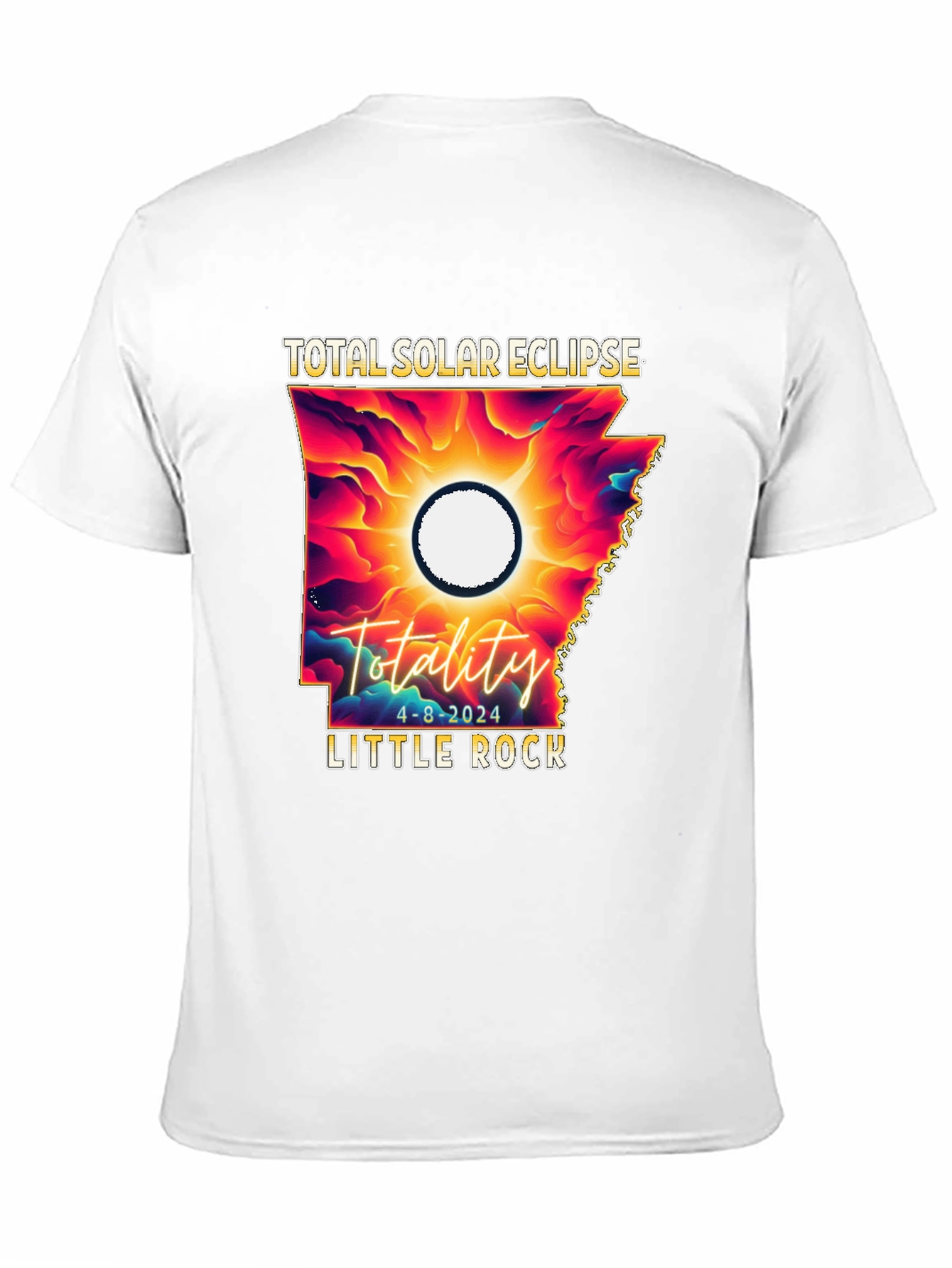 Total Solar Eclipse 2024 Little Rock T-Shirt