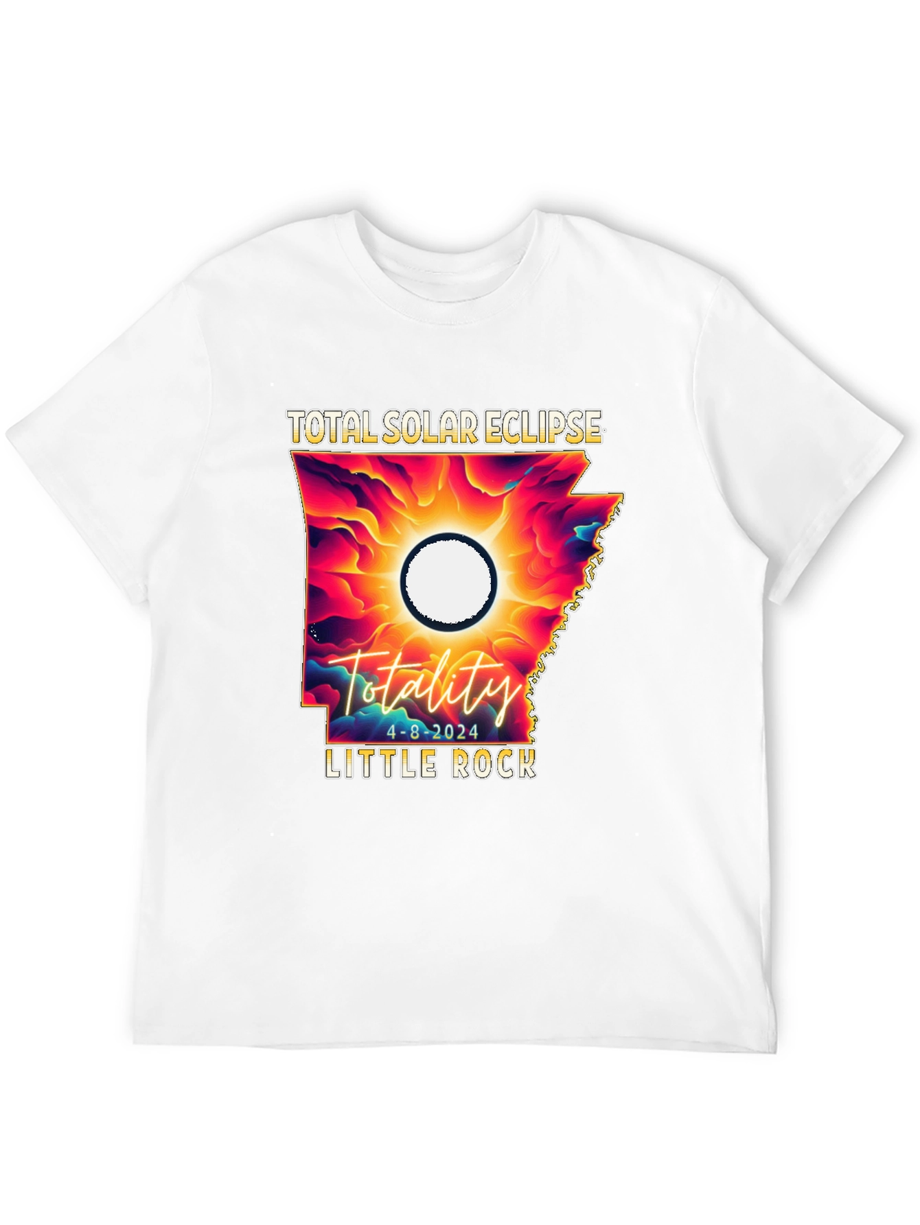 Total Solar Eclipse 2024 Little Rock T-Shirt