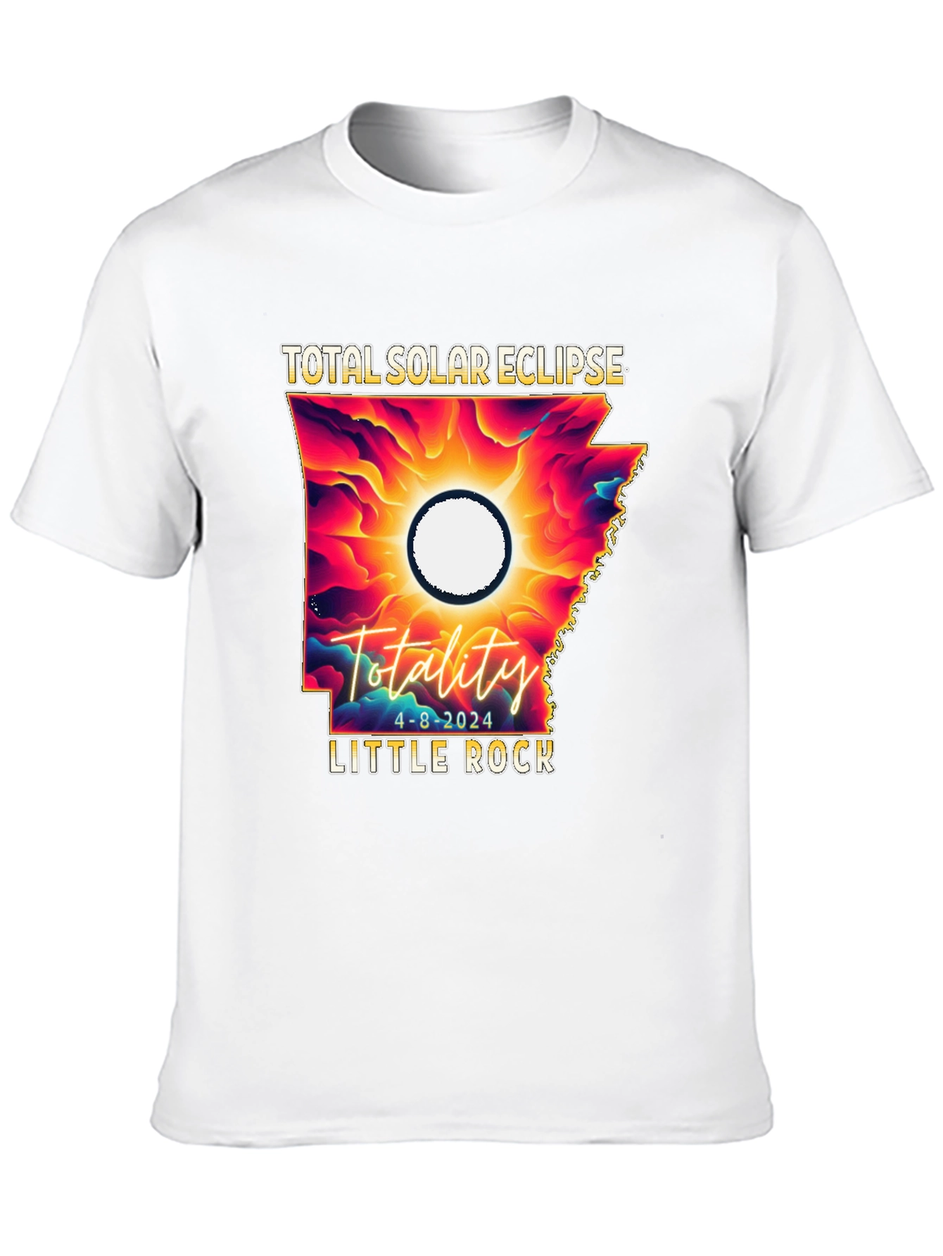 Total Solar Eclipse 2024 Little Rock T-Shirt