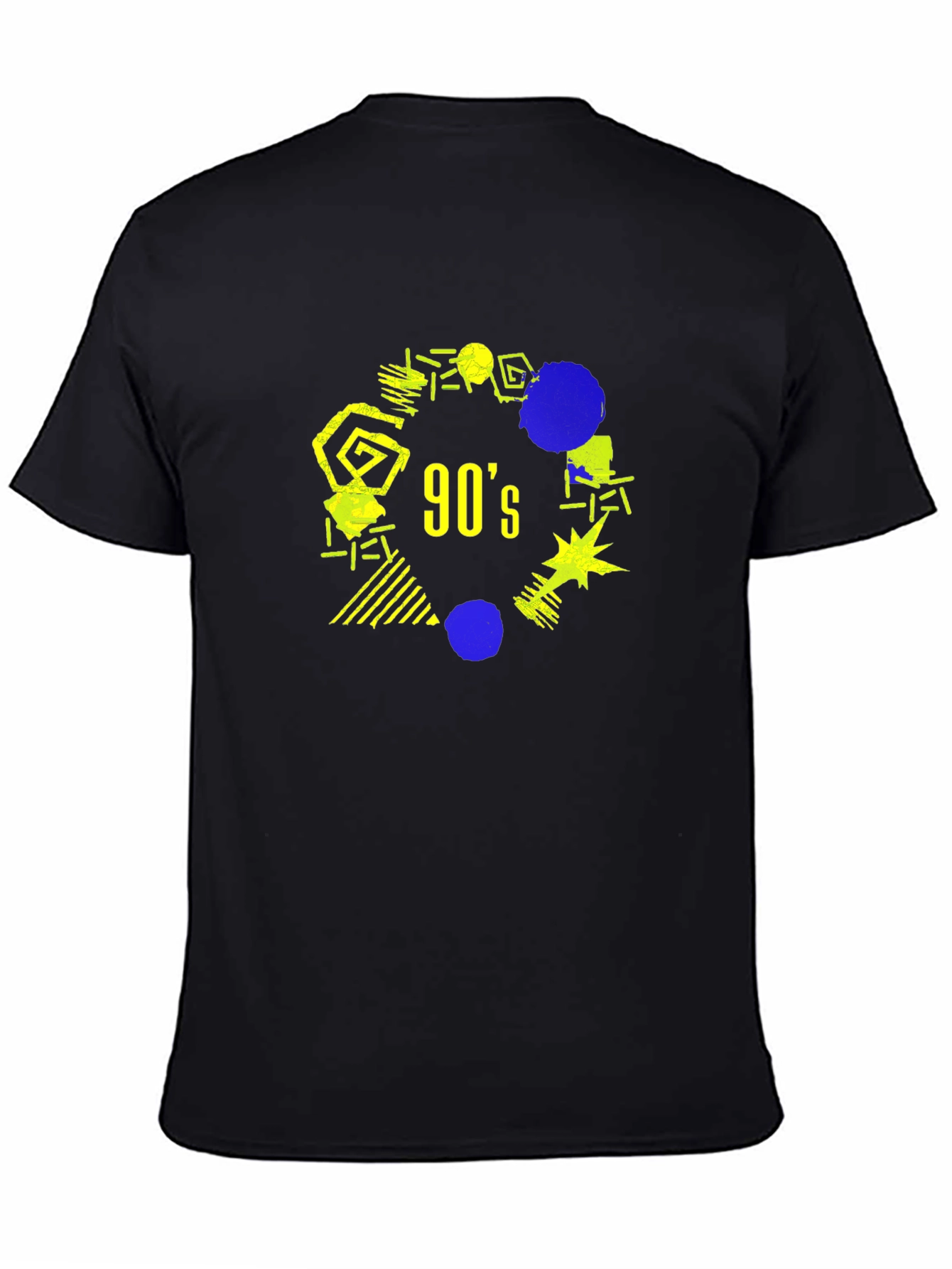 Retro 90s Graphic Tee - Nostalgic Black T-Shirt