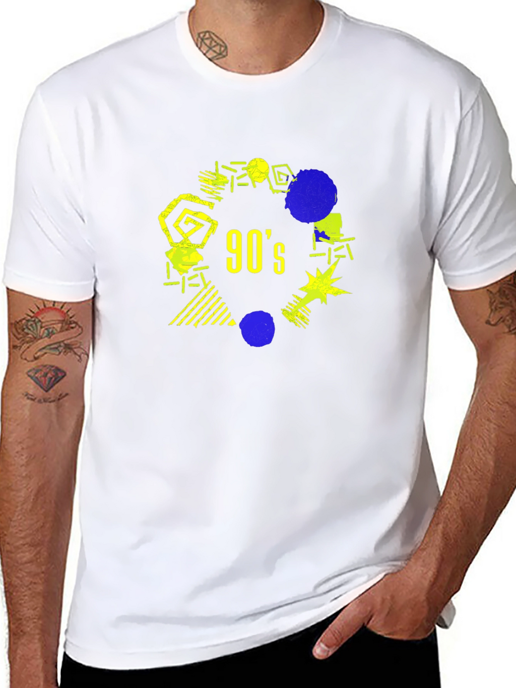 Retro 90s Graphic Tee - Nostalgic Black T-Shirt