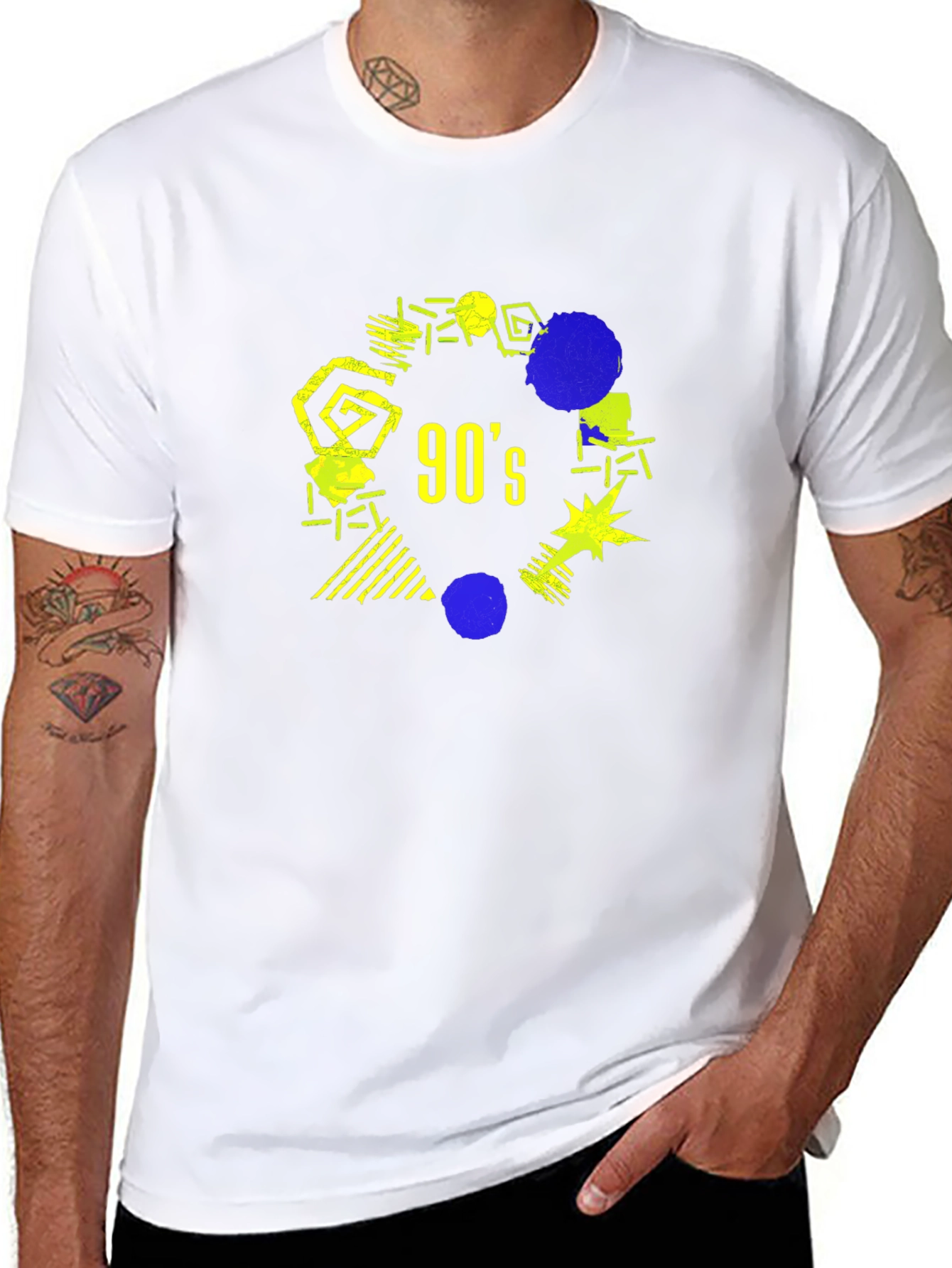 Retro 90s Graphic Tee - Nostalgic Black T-Shirt