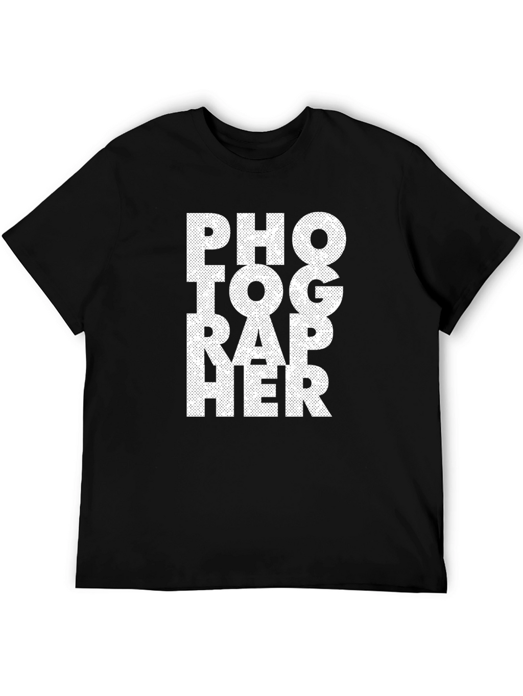 Photographer Black Cotton T-Shirt