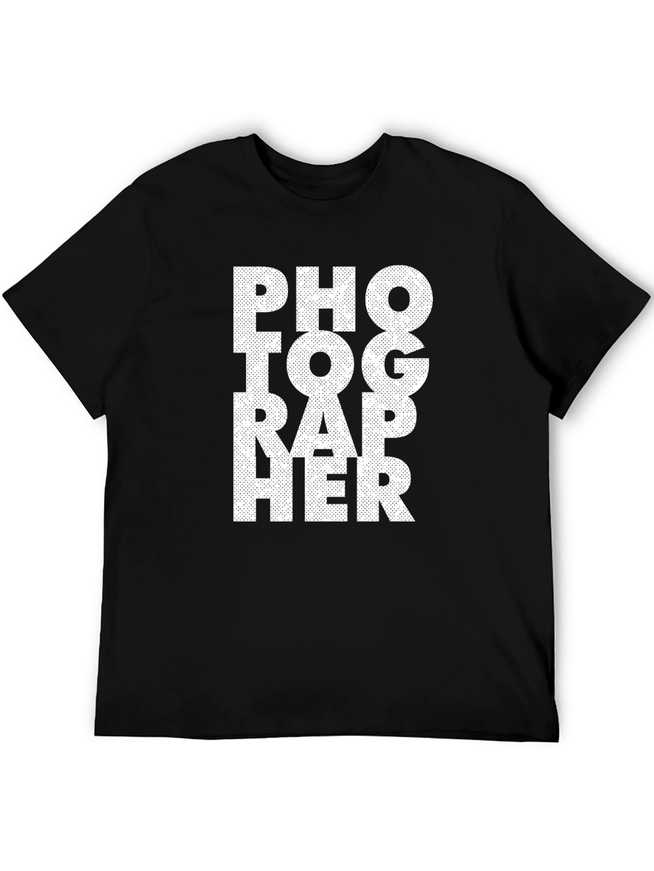 Photographer Black Cotton T-Shirt