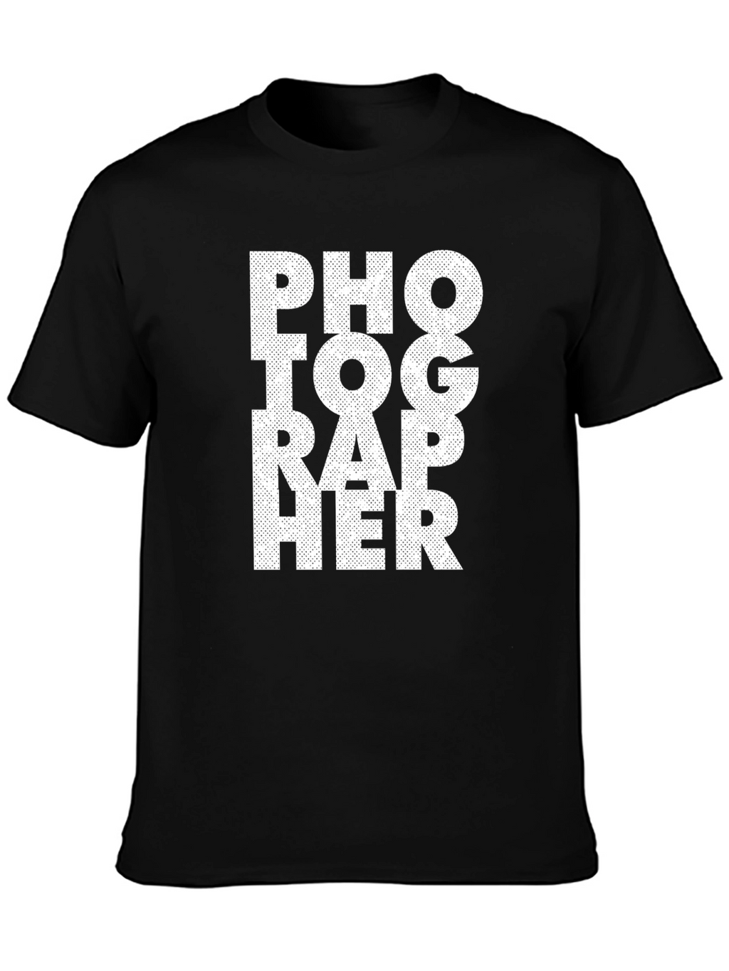 Photographer Black Cotton T-Shirt