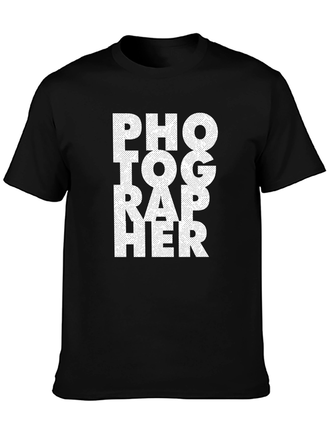 Photographer Black Cotton T-Shirt