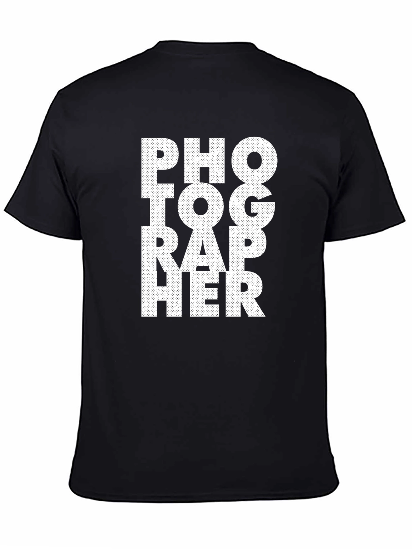 Photographer Black Cotton T-Shirt