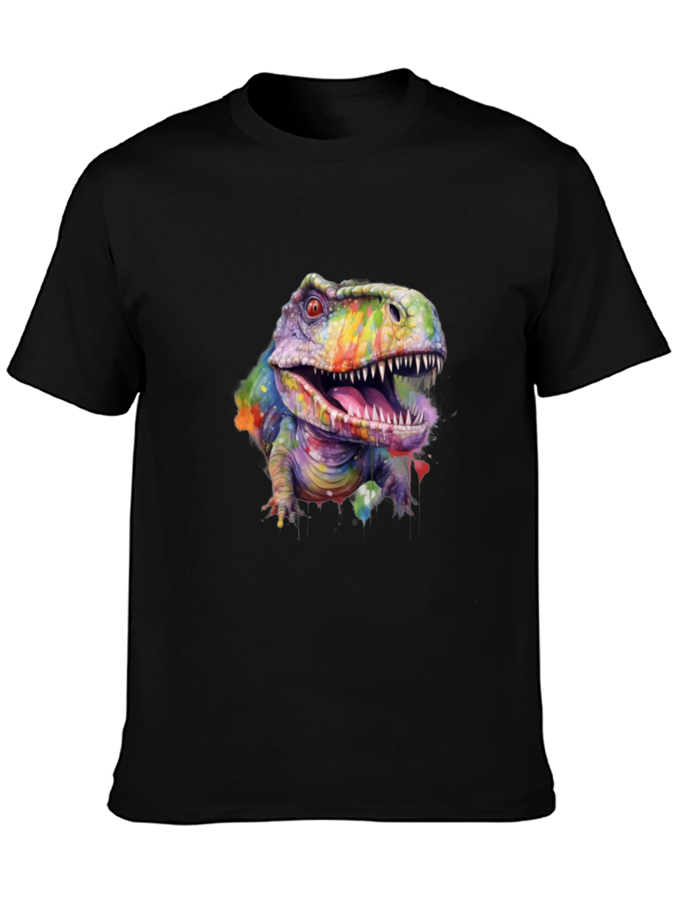 Rainbow Dinosaur T-Shirt - Graphic Tee