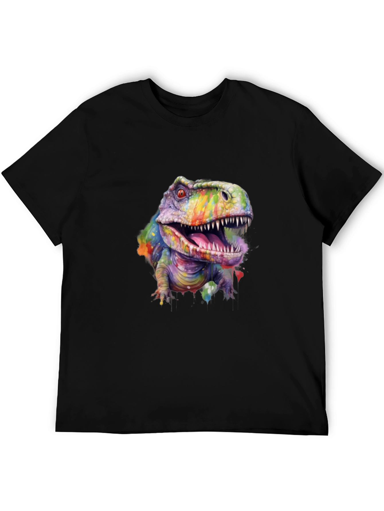 Rainbow Dinosaur T-Shirt - Graphic Tee