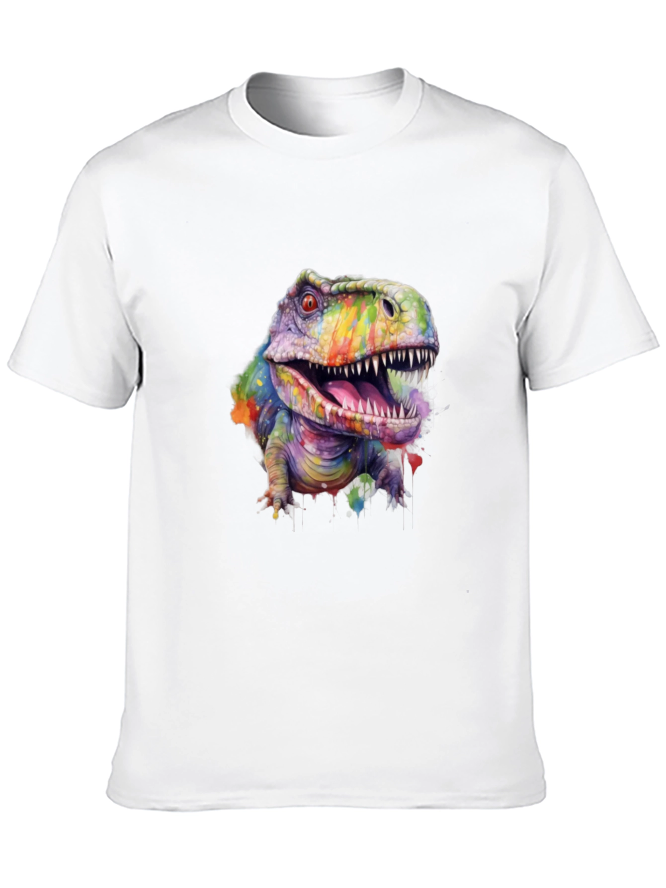 Rainbow Dinosaur T-Shirt - Graphic Tee
