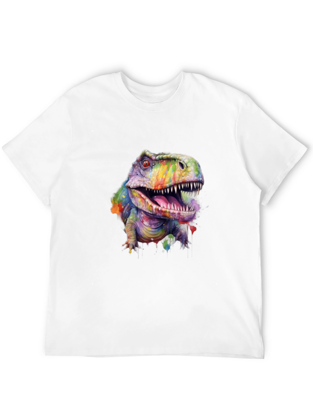 Rainbow Dinosaur T-Shirt - Graphic Tee