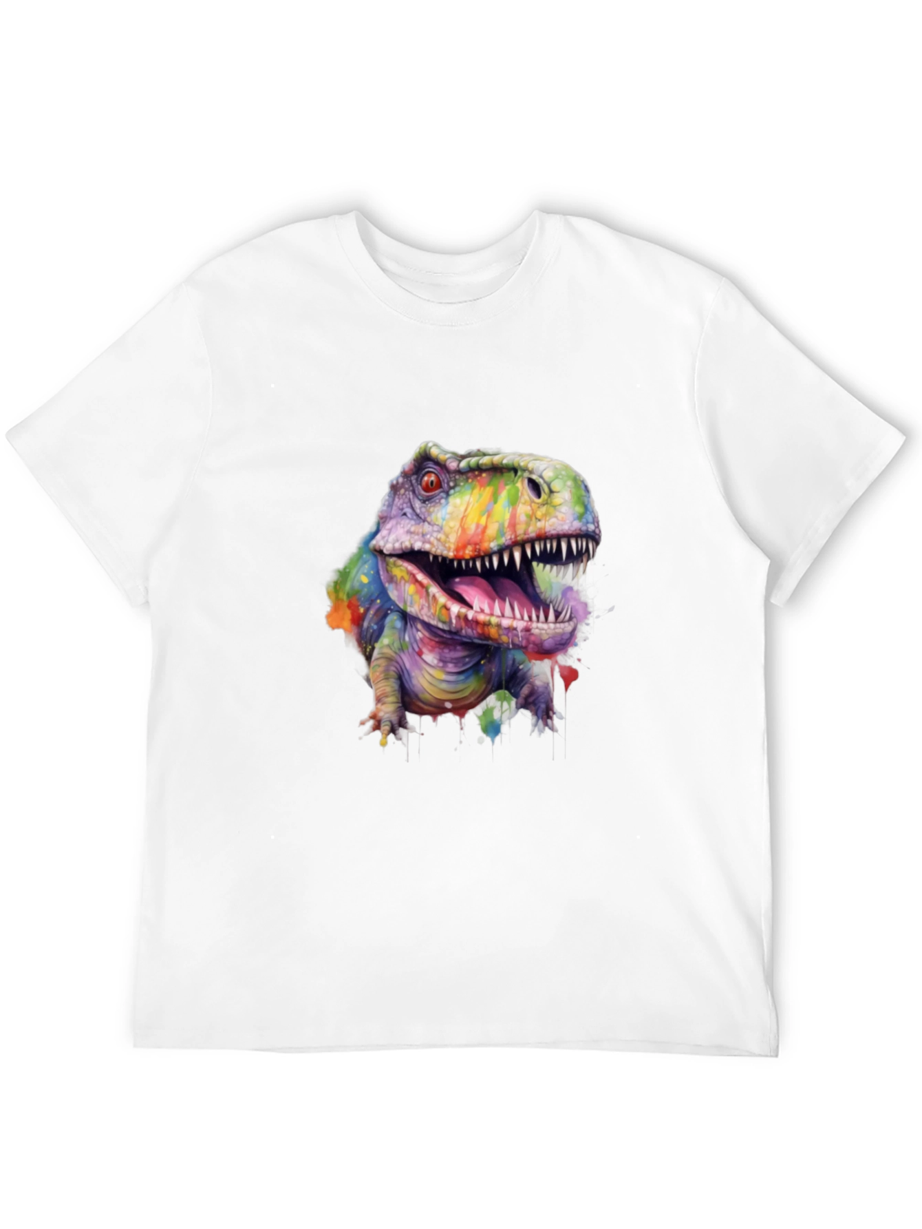 Rainbow Dinosaur T-Shirt - Graphic Tee