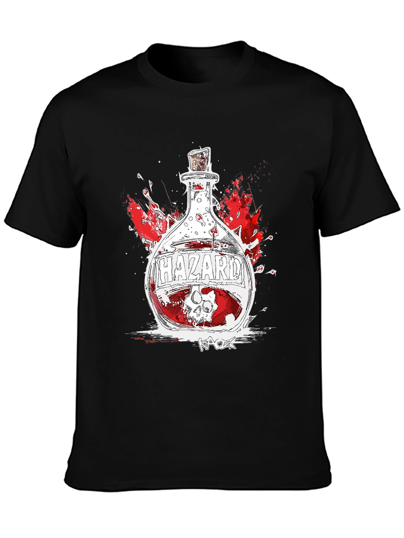 Hazard Potion Graphic Tee - Black Cotton Blend T-Shirt