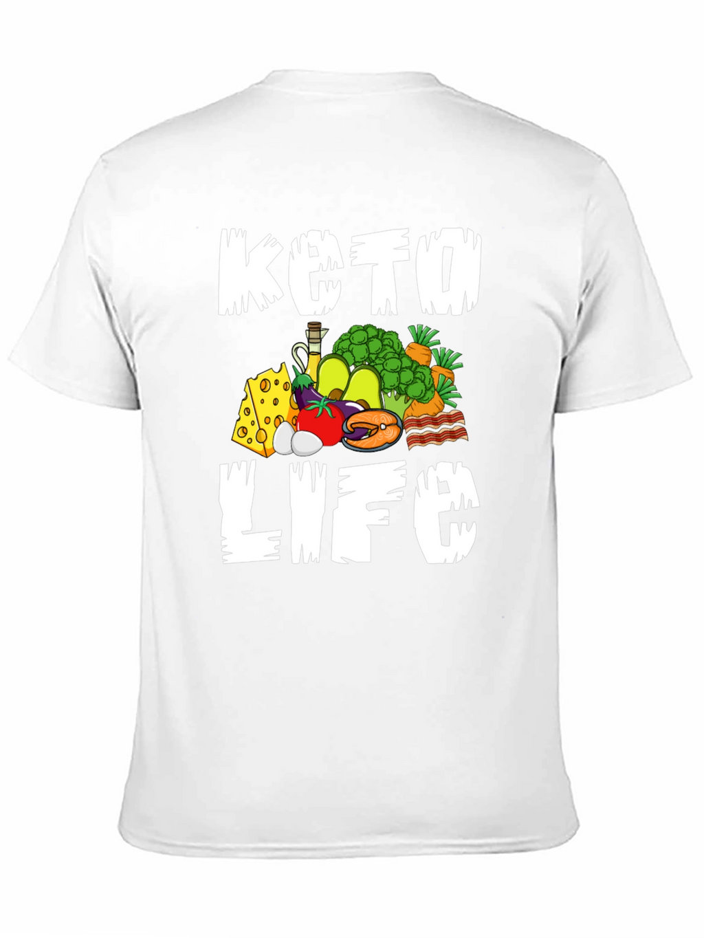 Keto Life Graphic T-Shirt Black Casual