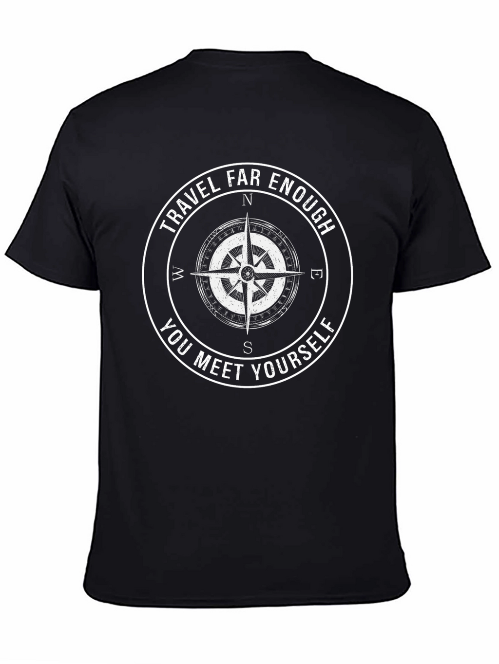 Travel Far Enough Compass Graphic Tee