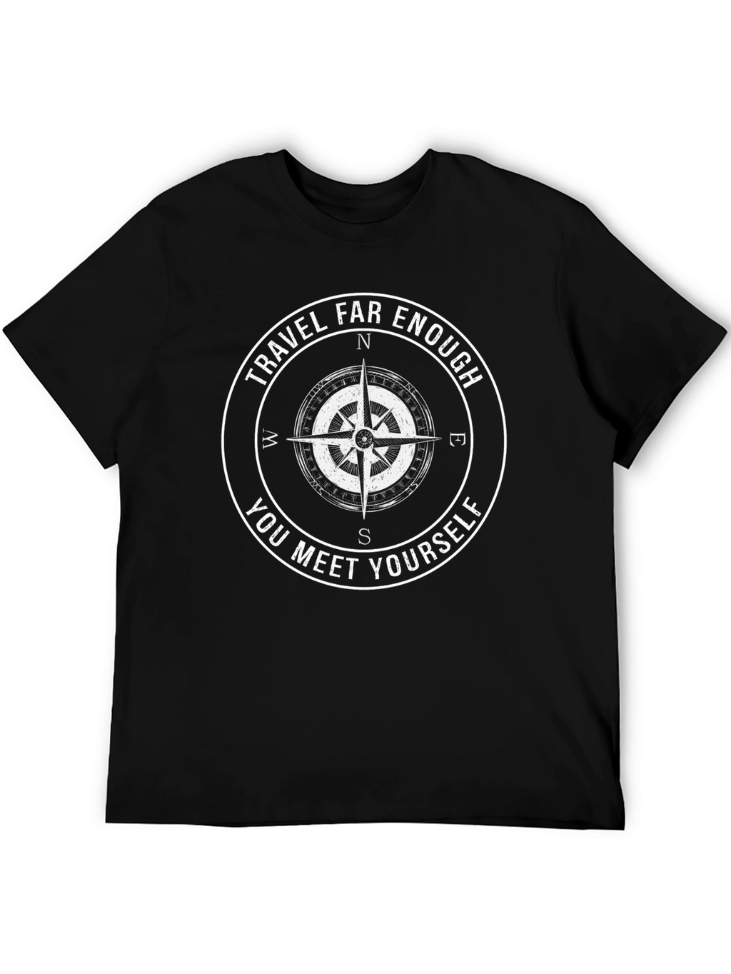 Travel Far Enough Compass Graphic Tee
