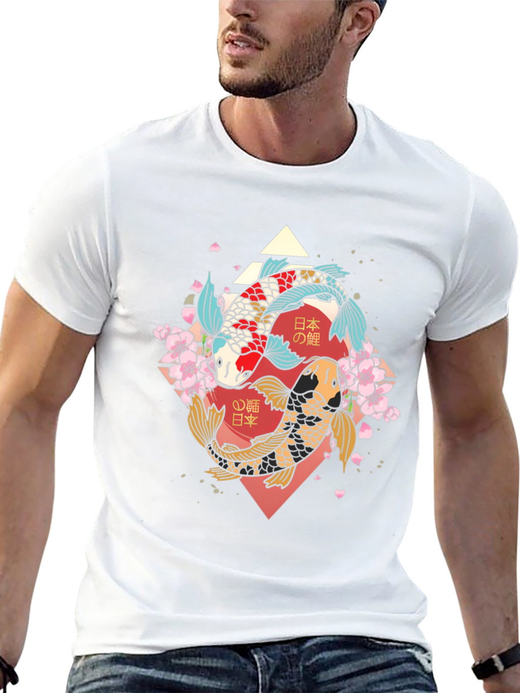 Koi Fish Graphic Tee - Japanese Art T-Shirt
