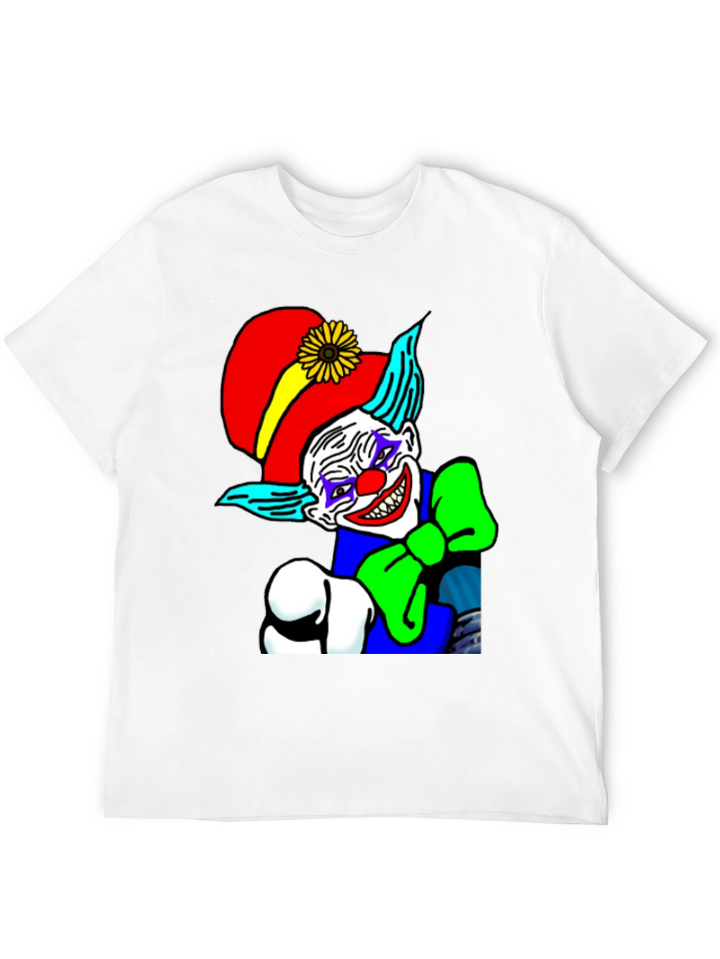Creepy Clown Graphic Tee - Dark Humor T-Shirt