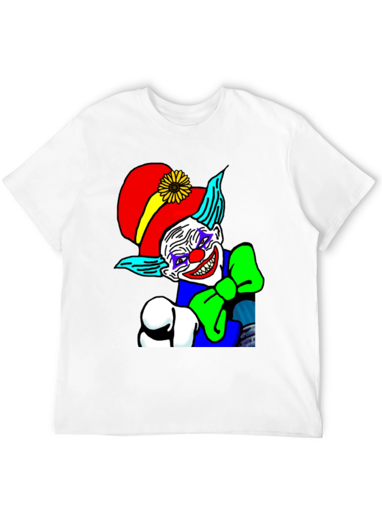 Creepy Clown Graphic Tee - Dark Humor T-Shirt