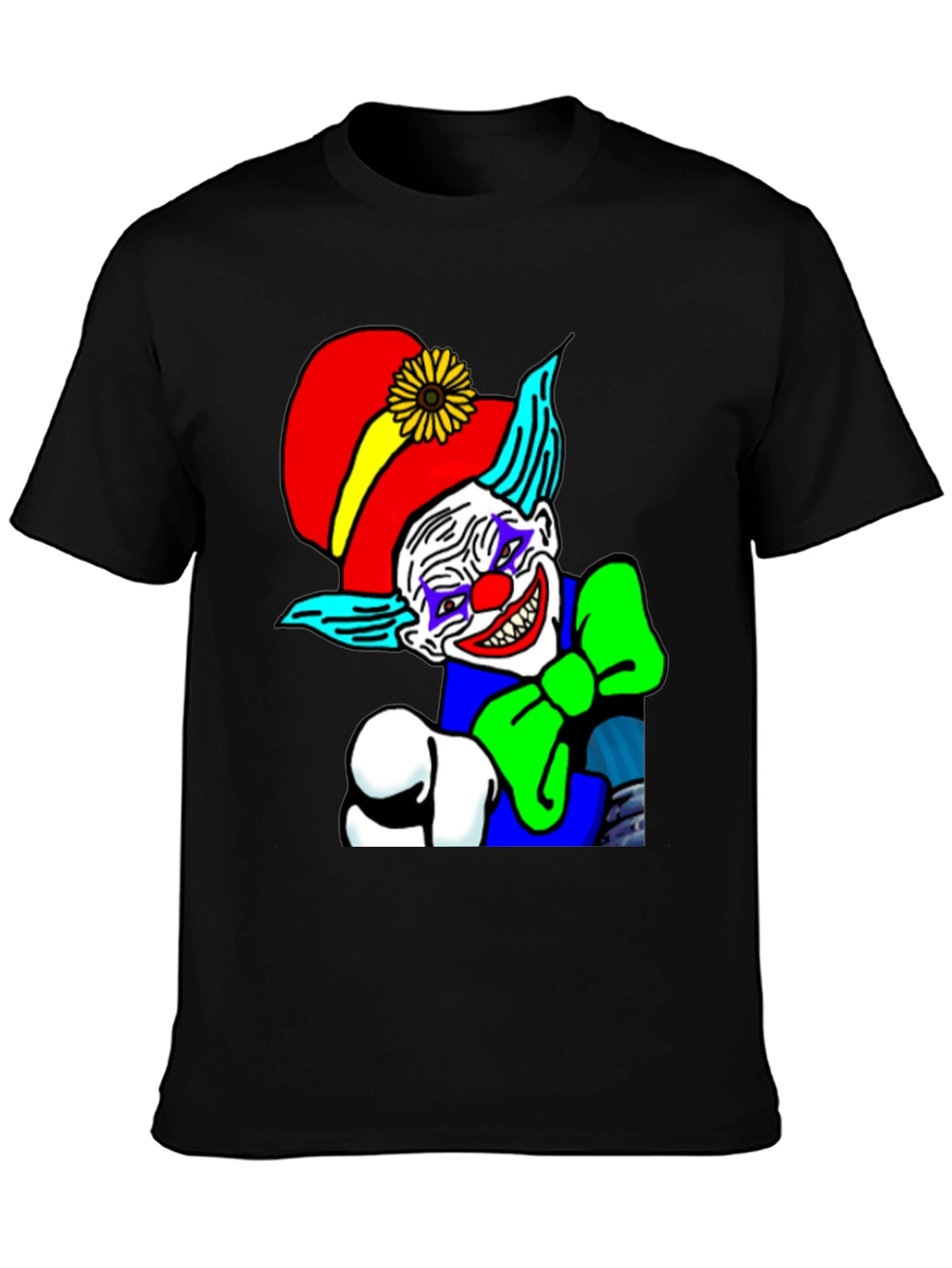 Creepy Clown Graphic Tee - Dark Humor T-Shirt