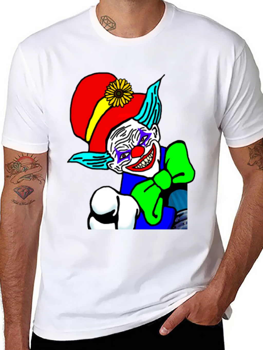 Creepy Clown Graphic Tee - Dark Humor T-Shirt
